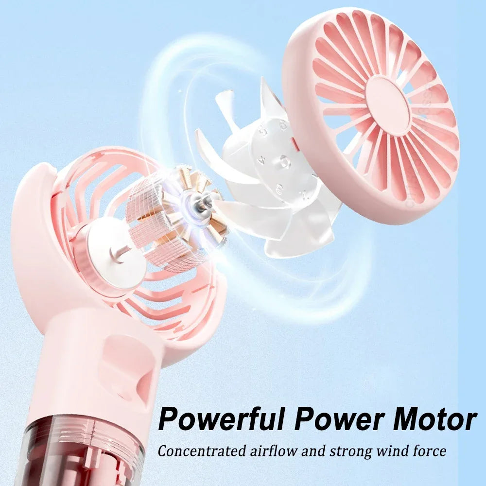 Mini ventilateur-brumisateur portatif