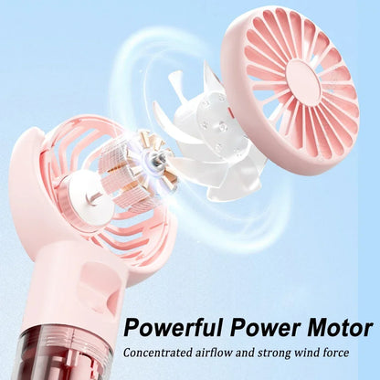 Mini ventilateur-brumisateur portatif